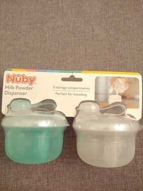 Nuby Milk Powder Dispenser - Teal and Clear